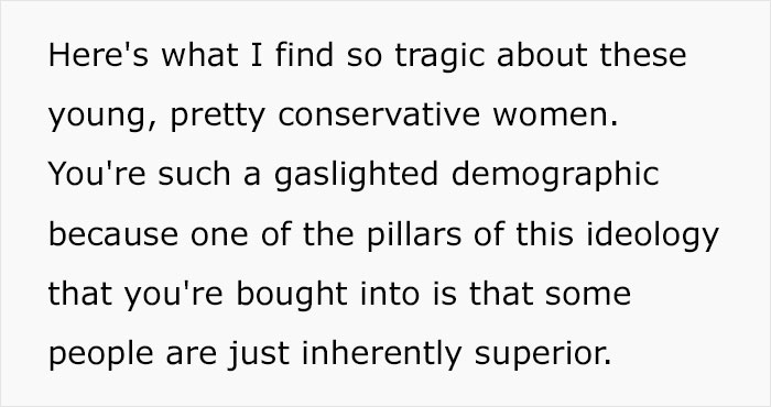 Woman Breaks Down How Young Conservative Women Turn Into ‘Karens’, And The Internet Finds It Very Accurate Woman Breaks Down How Young Conservative Women Turn Into ‘Karens’, And The Internet Finds It Very Accurate