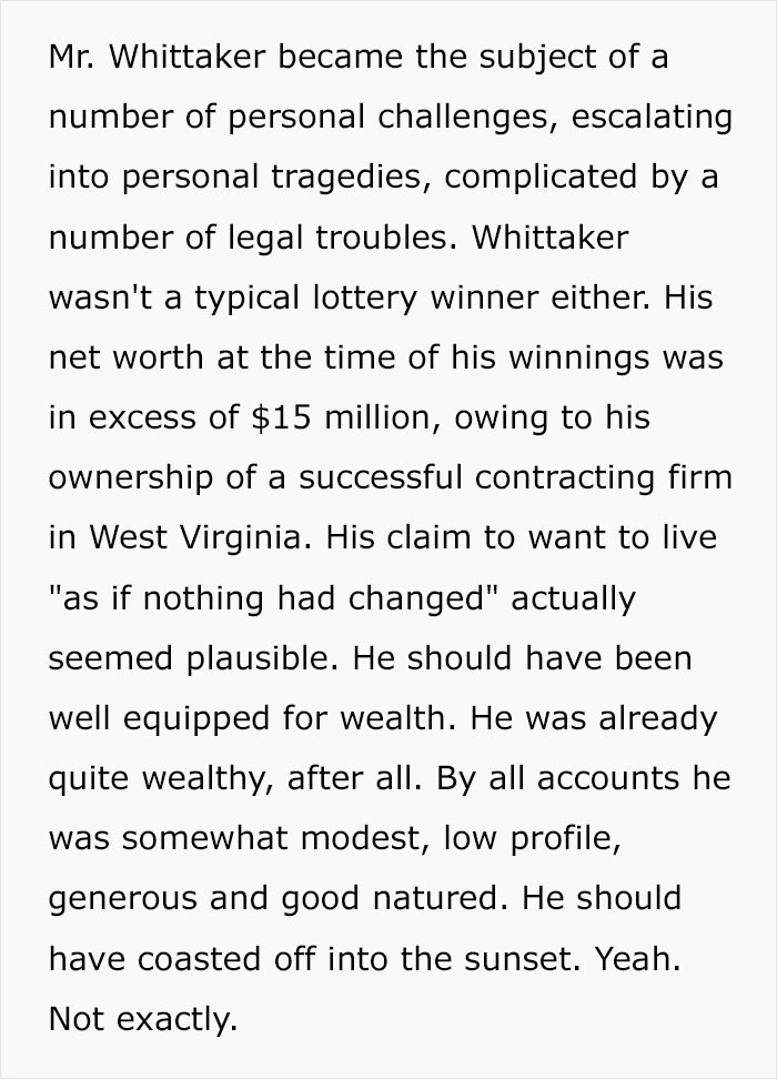 The Dark Side Of Winning The Lottery: Person Shares Examples Of How Winning Big Can Ruin Your Life The Dark Side Of Winning The Lottery: Person Shares Examples Of How Winning Big Can Ruin Your Life