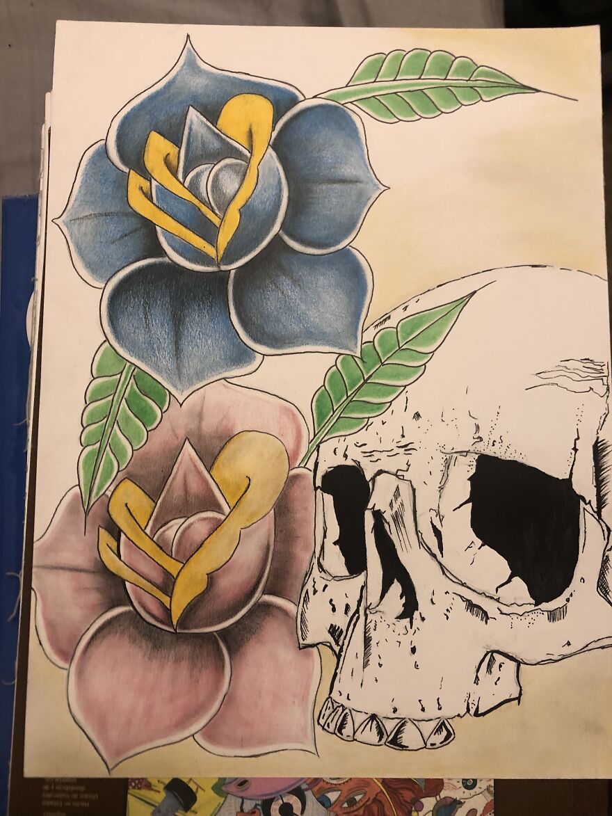I Like To Draw Skulls, And Here Is My Art Journey (9 Pics) I Like To Draw Skulls, And Here Is My Art Journey (9 Pics)