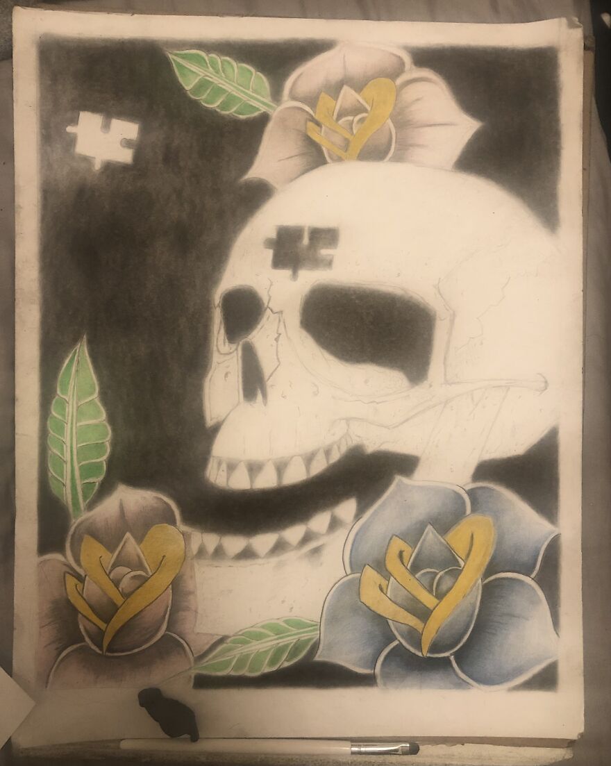 I Like To Draw Skulls, And Here Is My Art Journey (9 Pics) I Like To Draw Skulls, And Here Is My Art Journey (9 Pics)