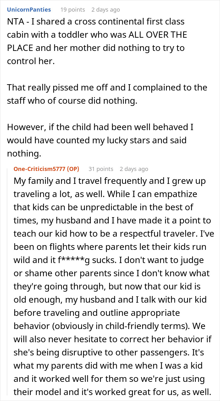 Mother Wonders If She’s A Jerk For Buying First-Class Ticket For Her Toddler Mother Wonders If She’s A Jerk For Buying First-Class Ticket For Her Toddler