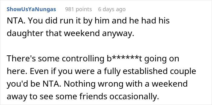&ldquo;[Am I The Jerk] For Going On A Weekend Trip Alone That My Partner Couldn&rsquo;t Afford?&rdquo;