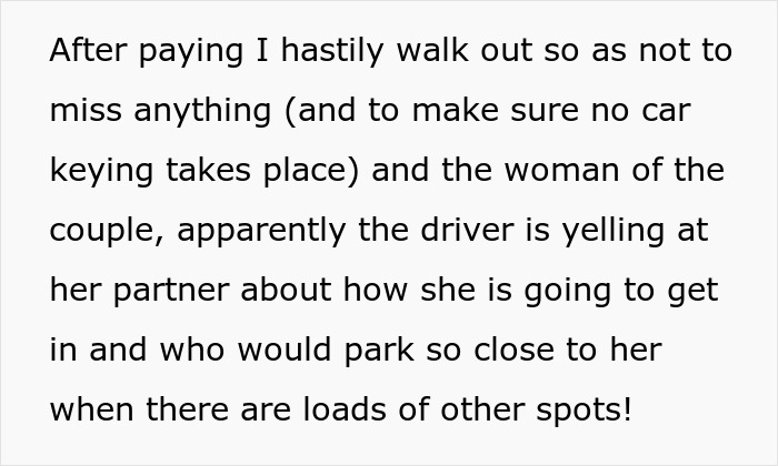 Guy Spots Two Cars Taking Up Multiple Spaces So Nobody Parks Next To Them, Finds A Satisfying Way To Get His Point Across