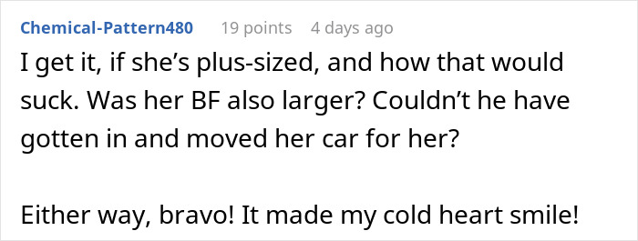 Guy Spots Two Cars Taking Up Multiple Spaces So Nobody Parks Next To Them, Finds A Satisfying Way To Get His Point Across