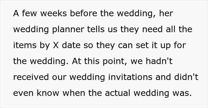 “We’ve Spent Close To $2,000 On All The Materials”: Relatives Invoice Bride After Finding Out They Weren’t Invited To The Wedding “We’ve Spent Close To $2,000 On All The Materials”: Relatives Invoice Bride After Finding Out They Weren’t Invited To The Wedding