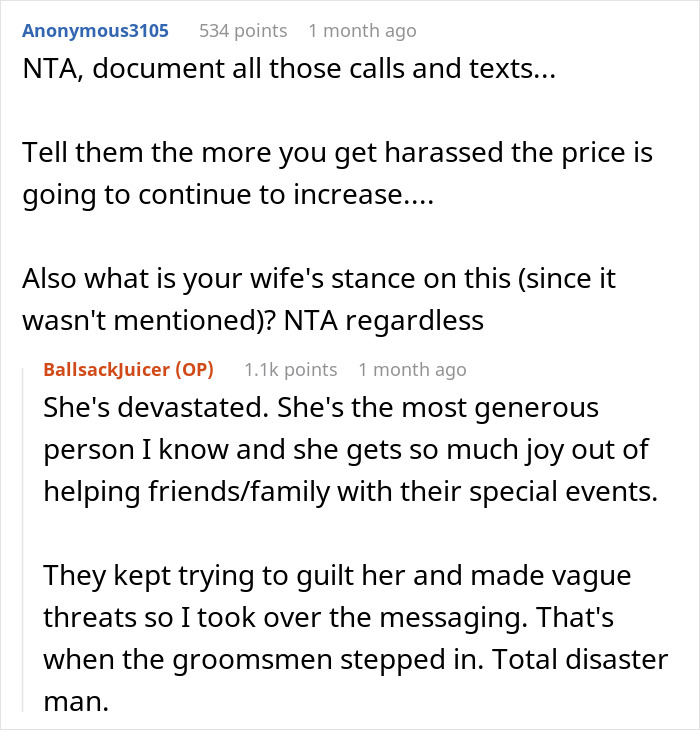 “We’ve Spent Close To $2,000 On All The Materials”: Relatives Invoice Bride After Finding Out They Weren’t Invited To The Wedding “We’ve Spent Close To $2,000 On All The Materials”: Relatives Invoice Bride After Finding Out They Weren’t Invited To The Wedding