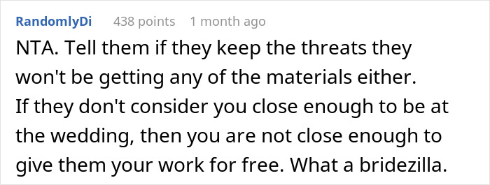 “We’ve Spent Close To $2,000 On All The Materials”: Relatives Invoice Bride After Finding Out They Weren’t Invited To The Wedding “We’ve Spent Close To $2,000 On All The Materials”: Relatives Invoice Bride After Finding Out They Weren’t Invited To The Wedding