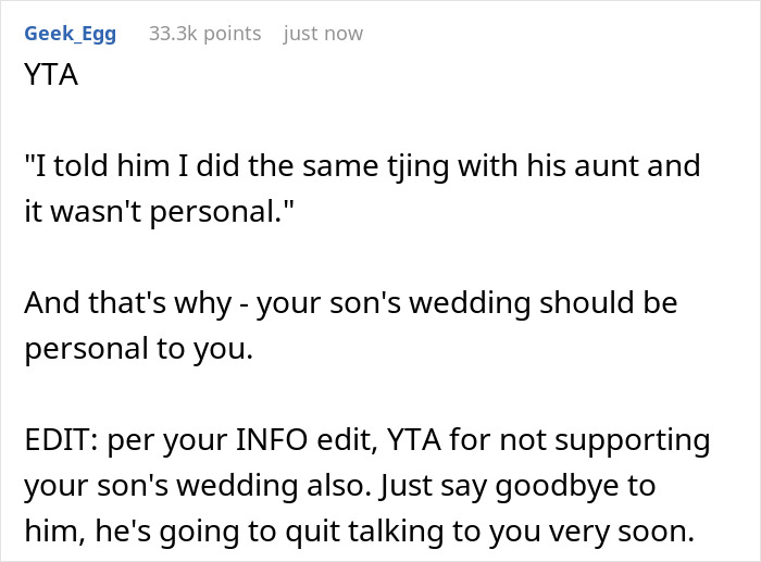 “[Am I The Jerk] For Asking My Son And His STBW To Pay To Spend Their Honeymoon In My Winter Cabin?”