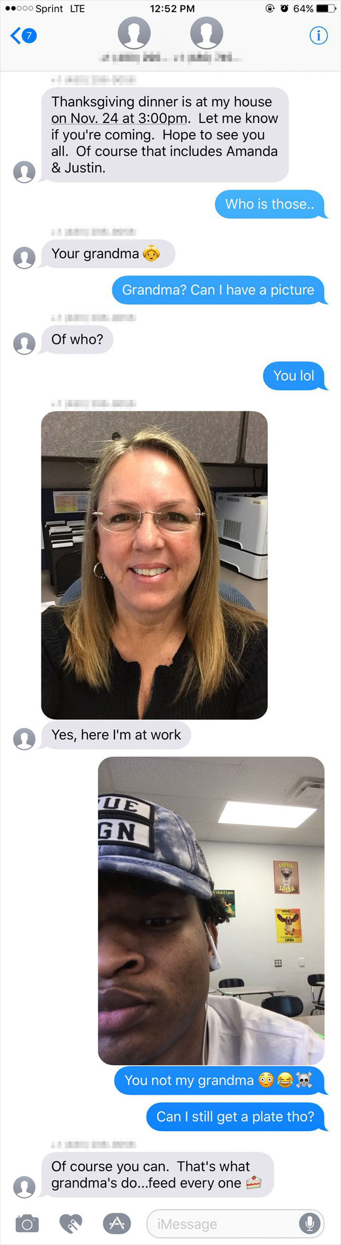 Grandma And &lsquo;Stranger&rsquo; Shared 7th Thanksgiving Together After She Accidentally Sent Him An Invitation Years Ago