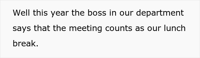 Employees Are Told Their Meeting With The CEO Counts As Lunch, So All 60 Of Them Maliciously Comply
