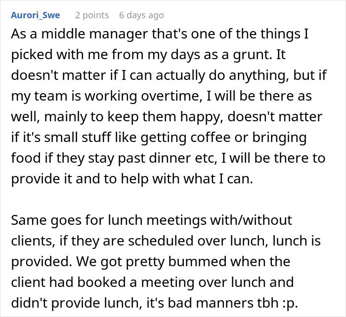 Employees Are Told Their Meeting With The CEO Counts As Lunch, So All 60 Of Them Maliciously Comply