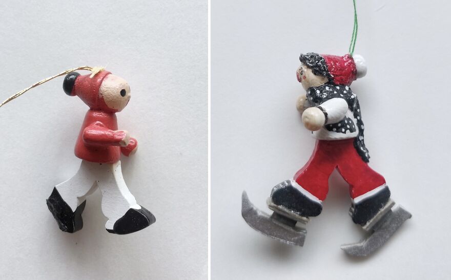 I Finally Finished Upgrading My Wooden Christmas Ornaments, And Here Are 25 Pics Of Before And After