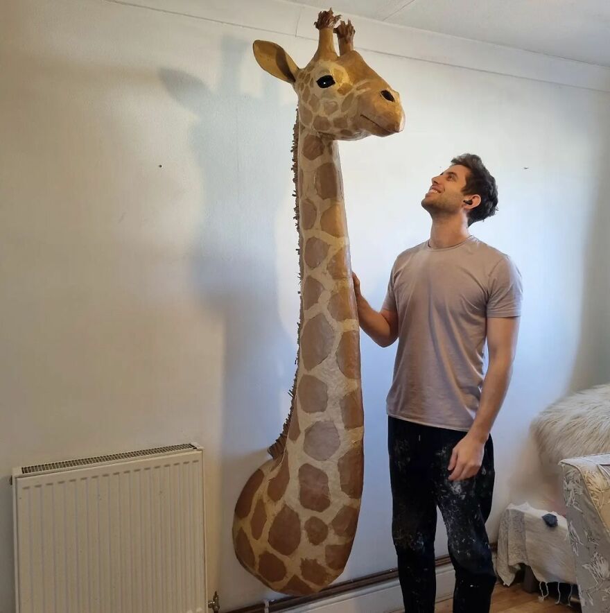 London-Based Artist Is Motivated To Produce Art That Helps Protect Endangered Animal Species By Reusing Discarded Materials For His Life-Like Sculptures (22 Pics) London-Based Artist Is Motivated To Produce Art That Helps Protect Endangered Animal Species By Reusing Discarded Materials For His Life-Like Sculptures (22 Pics)