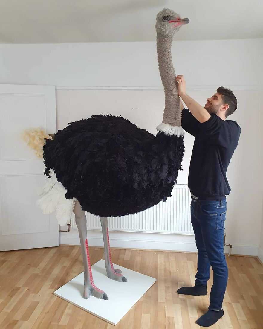 London-Based Artist Is Motivated To Produce Art That Helps Protect Endangered Animal Species By Reusing Discarded Materials For His Life-Like Sculptures (22 Pics) London-Based Artist Is Motivated To Produce Art That Helps Protect Endangered Animal Species By Reusing Discarded Materials For His Life-Like Sculptures (22 Pics)