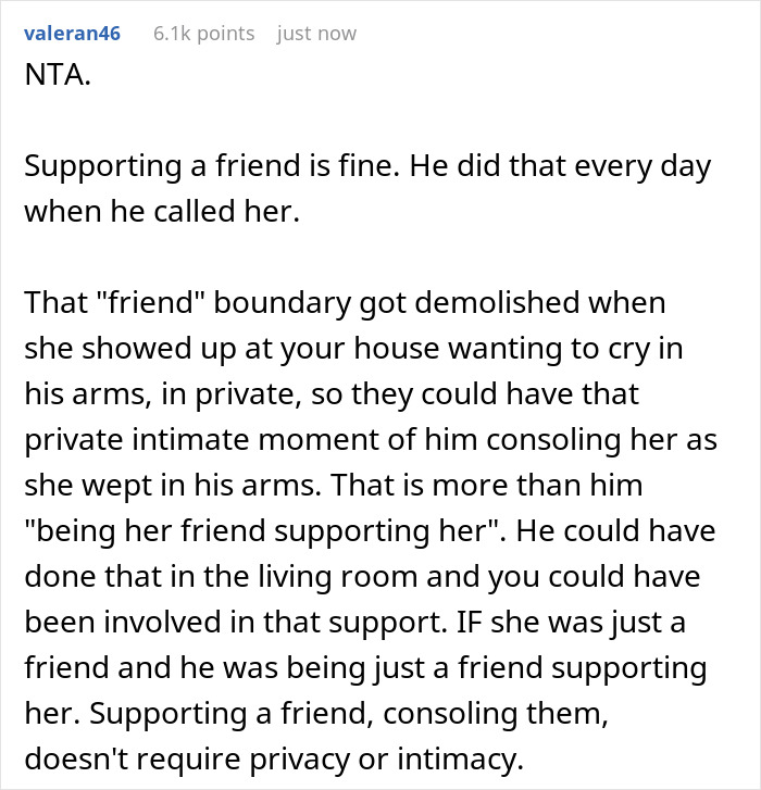 Wife Wonders If She’s Really A Jerk For Not Granting Her Husband And His Grieving Girl Friend Some Privacy Wife Wonders If She’s Really A Jerk For Not Granting Her Husband And His Grieving Girl Friend Some Privacy
