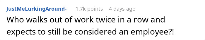 Employee Is Surprised His Badge Is Not Working, Team Lead Reminds Him That He Left Work Early The Day Before, Saying He Was Quitting Employee Is Surprised His Badge Is Not Working, Team Lead Reminds Him That He Left Work Early The Day Before, Saying He Was Quitting