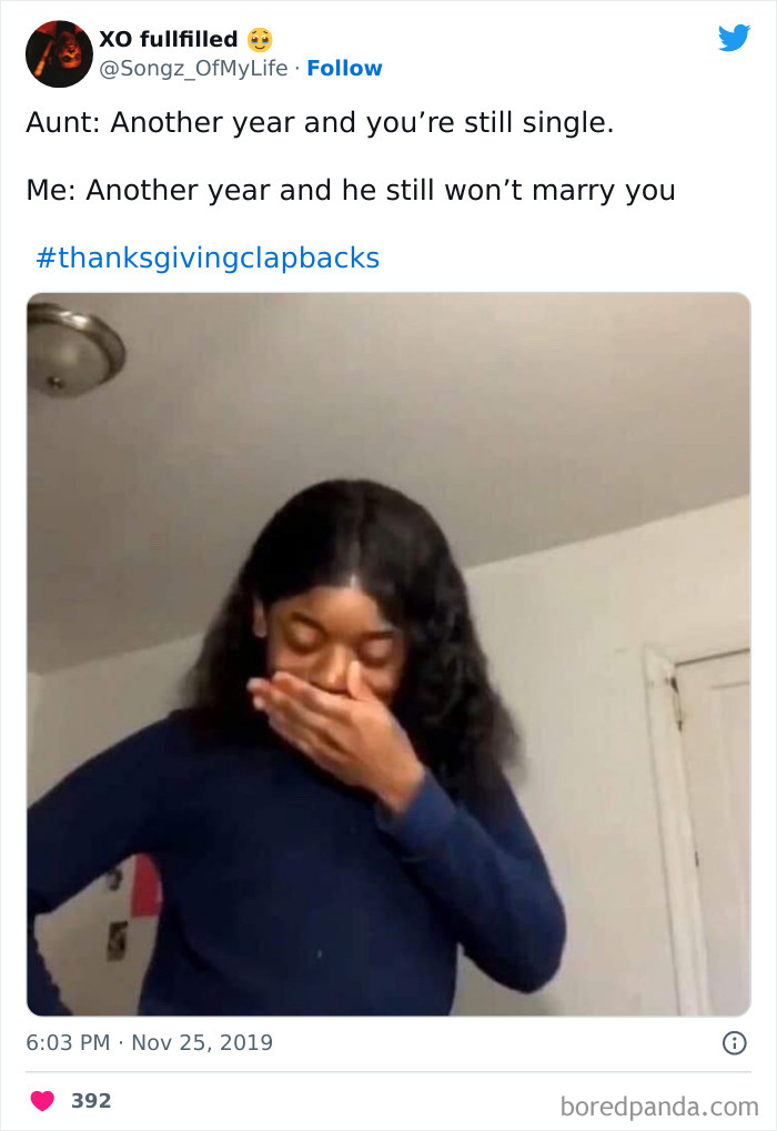 30 Hilariously Savage Thanksgiving Clapbacks To Prepare You For The Family Dinner This Year 30 Hilariously Savage Thanksgiving Clapbacks To Prepare You For The Family Dinner This Year