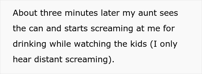 &#8220;My Aunt Sees The Can And Starts Screaming&#8221;: Man Sick And Tired Of Always Having To Babysit Relatives At Family Events, Solves The Problem