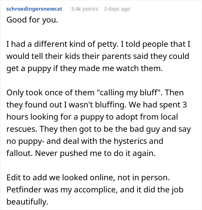 &#8220;My Aunt Sees The Can And Starts Screaming&#8221;: Man Sick And Tired Of Always Having To Babysit Relatives At Family Events, Solves The Problem