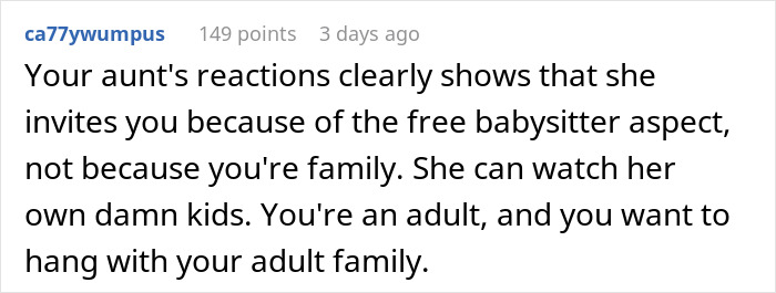 &#8220;My Aunt Sees The Can And Starts Screaming&#8221;: Man Sick And Tired Of Always Having To Babysit Relatives At Family Events, Solves The Problem