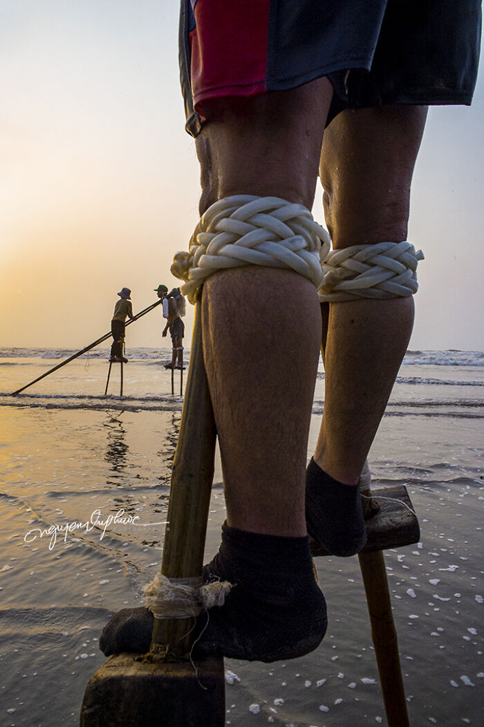 I Photographed Fishermen, Who Use Stilts For Inshore Fishing I Photographed Fishermen, Who Use Stilts For Inshore Fishing
