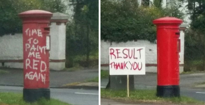 50 Mild And Wholesome Cases Of Vandalism People Have Documented In The Streets (New Pics)