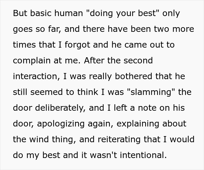 Neighbor ‘Karen’ Keeps Nagging This Person About Them ‘Slamming’ Their Door, Gets Struck With Petty Revenge Neighbor ‘Karen’ Keeps Nagging This Person About Them ‘Slamming’ Their Door, Gets Struck With Petty Revenge