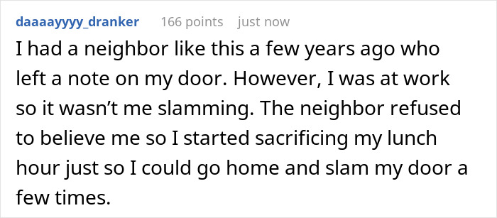 Neighbor ‘Karen’ Keeps Nagging This Person About Them ‘Slamming’ Their Door, Gets Struck With Petty Revenge Neighbor ‘Karen’ Keeps Nagging This Person About Them ‘Slamming’ Their Door, Gets Struck With Petty Revenge