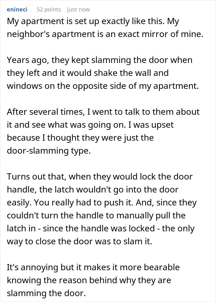 Neighbor ‘Karen’ Keeps Nagging This Person About Them ‘Slamming’ Their Door, Gets Struck With Petty Revenge Neighbor ‘Karen’ Keeps Nagging This Person About Them ‘Slamming’ Their Door, Gets Struck With Petty Revenge