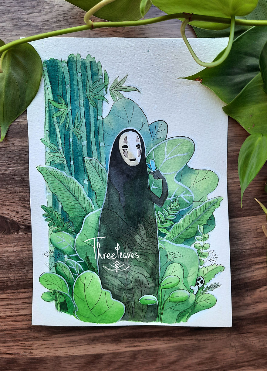 Here Are My 10 Paintings Of Studio Ghibli Characters Hanging Out In Nature Here Are My 10 Paintings Of Studio Ghibli Characters Hanging Out In Nature