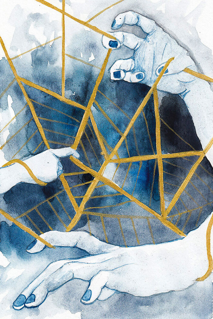 I Create Illustrations Based On The Theme Of Anxiety And On Portraying My Other Inner Experiences (8 Pics)