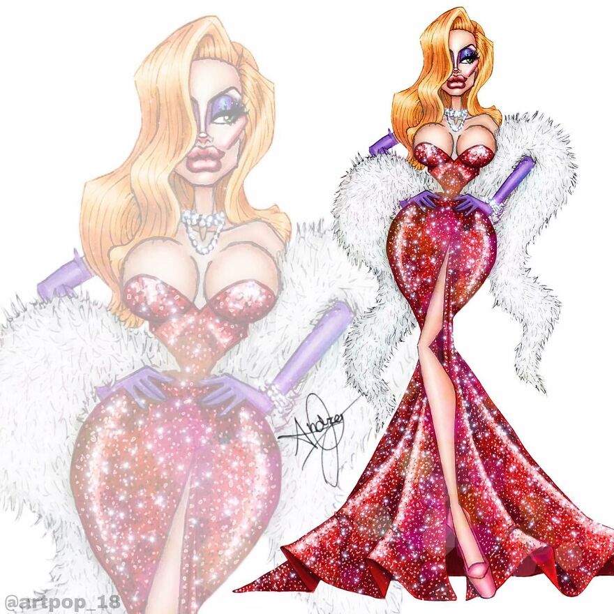 This Artist Illustrates Pop Culture Characters As Fabulous Drag Queens (54 Pics) This Artist Illustrates Pop Culture Characters As Fabulous Drag Queens (54 Pics)