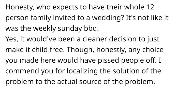 Sister Is At Furious With This Bride For Only Letting 3 Of Her 10 Kids Come To The Wedding Sister Is At Furious With This Bride For Only Letting 3 Of Her 10 Kids Come To The Wedding