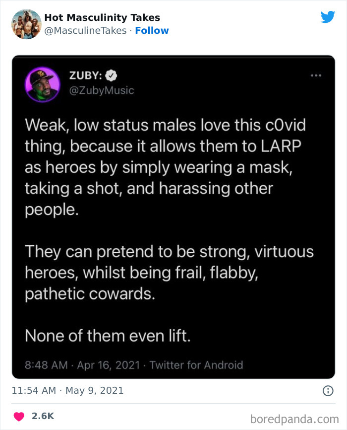 35 “Hot Masculinity Takes” That Are So Wrong, They Had To Be Shamed On This Twitter Page (New Posts) 35 “Hot Masculinity Takes” That Are So Wrong, They Had To Be Shamed On This Twitter Page (New Posts)