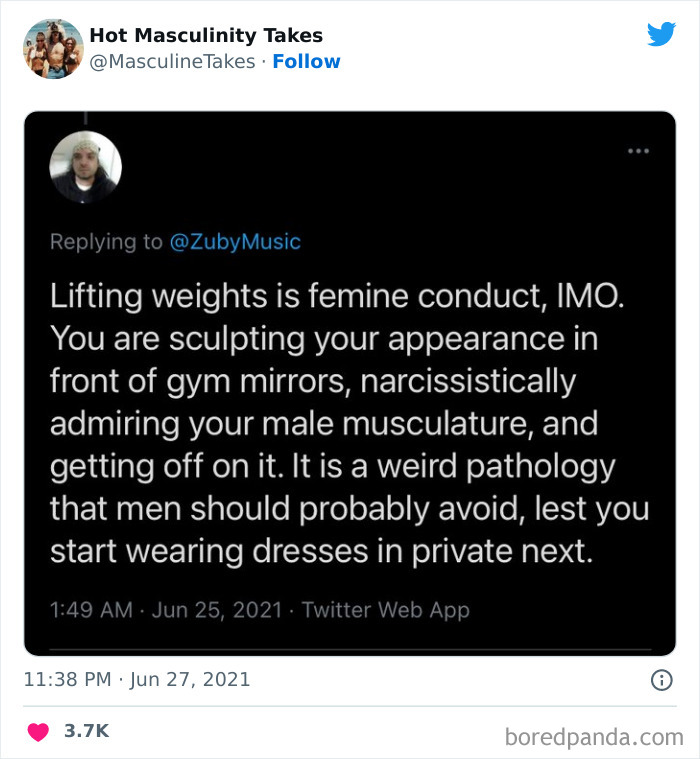 35 “Hot Masculinity Takes” That Are So Wrong, They Had To Be Shamed On This Twitter Page (New Posts) 35 “Hot Masculinity Takes” That Are So Wrong, They Had To Be Shamed On This Twitter Page (New Posts)