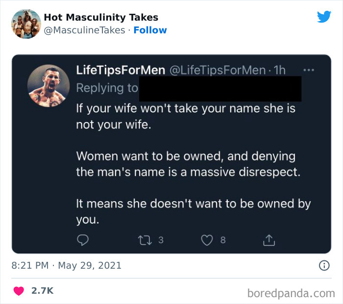 35 “Hot Masculinity Takes” That Are So Wrong, They Had To Be Shamed On This Twitter Page (New Posts) 35 “Hot Masculinity Takes” That Are So Wrong, They Had To Be Shamed On This Twitter Page (New Posts)