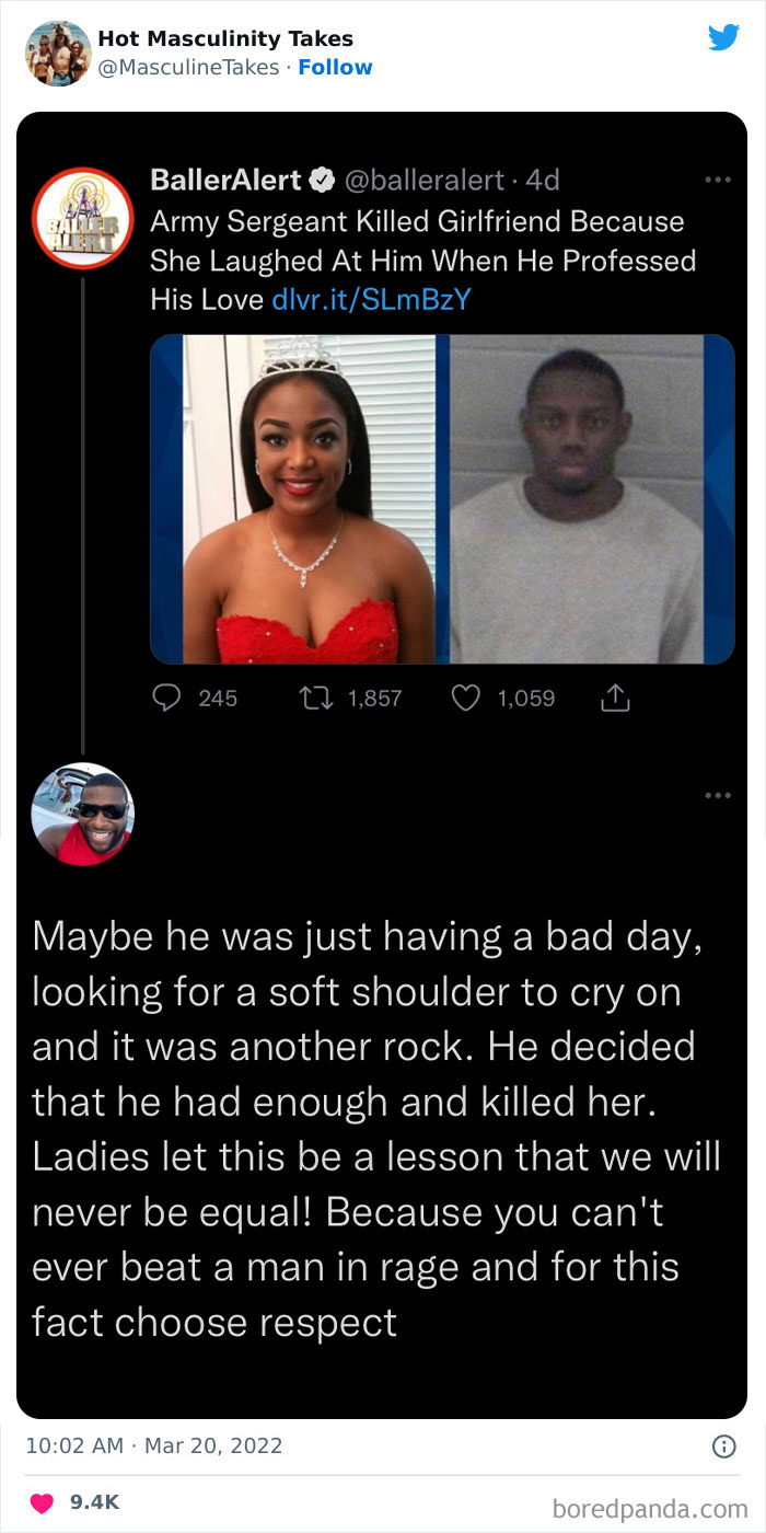 35 “Hot Masculinity Takes” That Are So Wrong, They Had To Be Shamed On This Twitter Page (New Posts) 35 “Hot Masculinity Takes” That Are So Wrong, They Had To Be Shamed On This Twitter Page (New Posts)