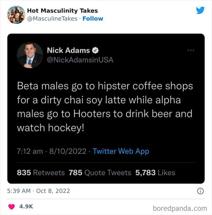 35 “Hot Masculinity Takes” That Are So Wrong, They Had To Be Shamed On This Twitter Page (New Posts) 35 “Hot Masculinity Takes” That Are So Wrong, They Had To Be Shamed On This Twitter Page (New Posts)