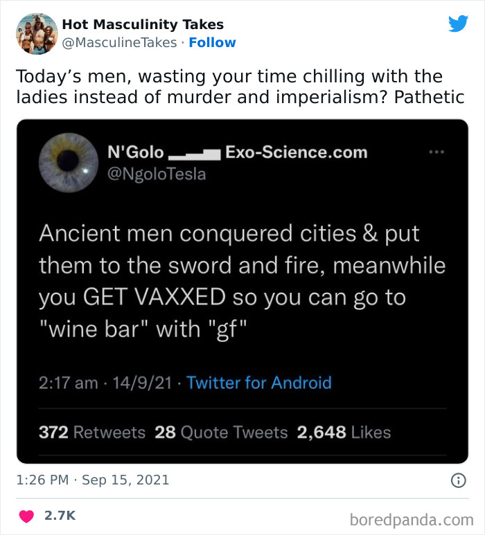 35 “Hot Masculinity Takes” That Are So Wrong, They Had To Be Shamed On This Twitter Page (New Posts) 35 “Hot Masculinity Takes” That Are So Wrong, They Had To Be Shamed On This Twitter Page (New Posts)