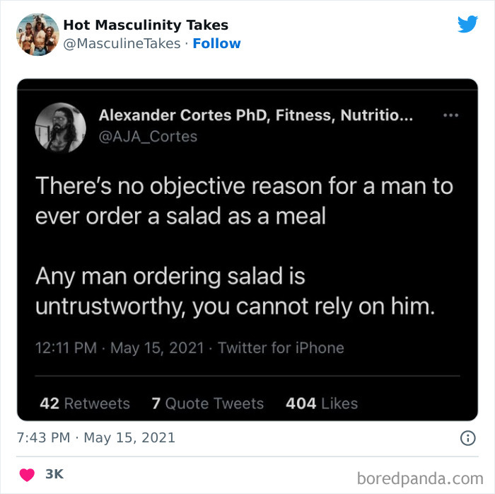 35 “Hot Masculinity Takes” That Are So Wrong, They Had To Be Shamed On This Twitter Page (New Posts) 35 “Hot Masculinity Takes” That Are So Wrong, They Had To Be Shamed On This Twitter Page (New Posts)
