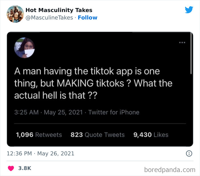 35 “Hot Masculinity Takes” That Are So Wrong, They Had To Be Shamed On This Twitter Page (New Posts) 35 “Hot Masculinity Takes” That Are So Wrong, They Had To Be Shamed On This Twitter Page (New Posts)