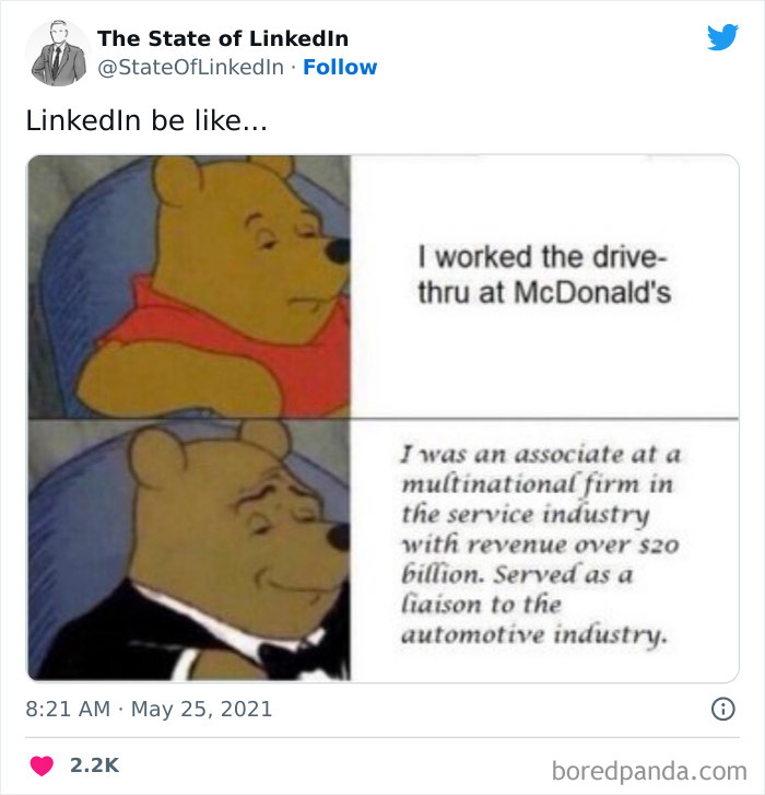 “The State Of LinkedIn” Twitter Page Exposes The Cringiest And Most Out-Of-Touch Posts On LinkedIn (30 Pics) “The State Of LinkedIn” Twitter Page Exposes The Cringiest And Most Out-Of-Touch Posts On LinkedIn (30 Pics)