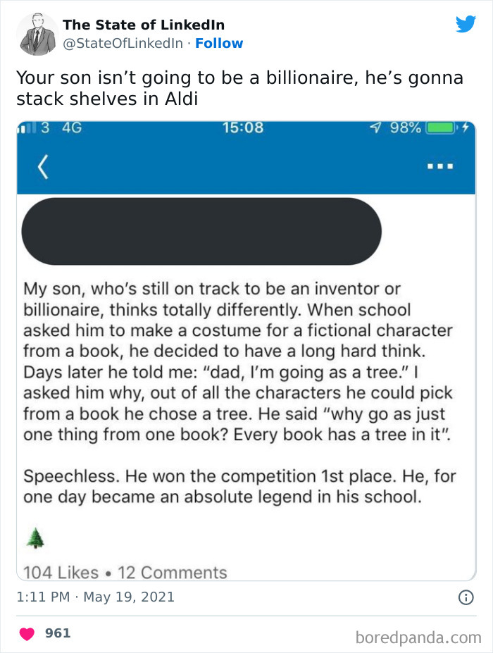 “The State Of LinkedIn” Twitter Page Exposes The Cringiest And Most Out-Of-Touch Posts On LinkedIn (30 Pics) “The State Of LinkedIn” Twitter Page Exposes The Cringiest And Most Out-Of-Touch Posts On LinkedIn (30 Pics)