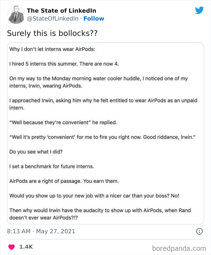 “The State Of LinkedIn” Twitter Page Exposes The Cringiest And Most Out-Of-Touch Posts On LinkedIn (30 Pics) “The State Of LinkedIn” Twitter Page Exposes The Cringiest And Most Out-Of-Touch Posts On LinkedIn (30 Pics)