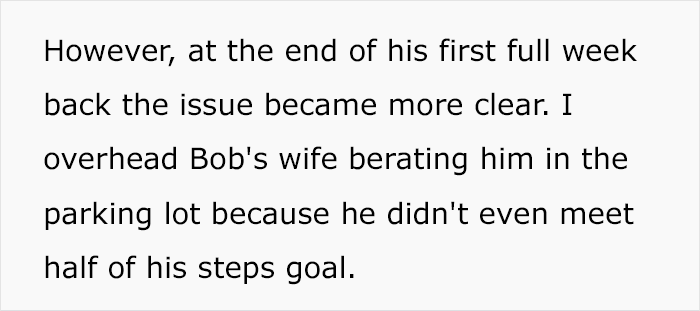 Controlling Wife Insists Her Husband Walks 10,000 Steps A Day Despite Doctor’s Advice, Colleagues Step In To Trick Her Controlling Wife Insists Her Husband Walks 10,000 Steps A Day Despite Doctor’s Advice, Colleagues Step In To Trick Her