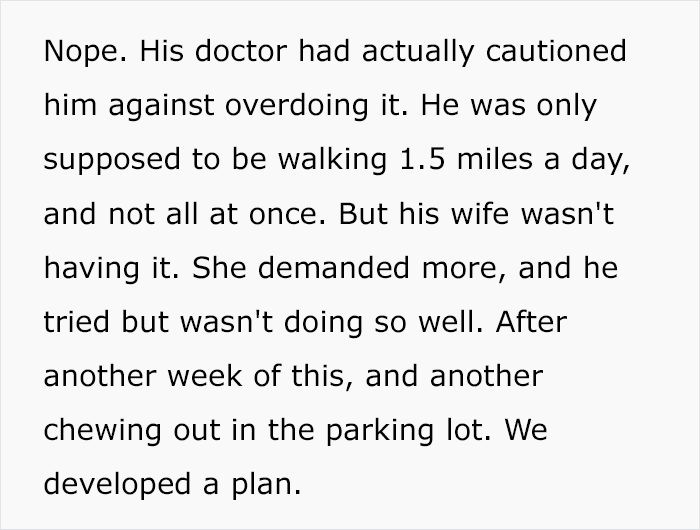 Controlling Wife Insists Her Husband Walks 10,000 Steps A Day Despite Doctor’s Advice, Colleagues Step In To Trick Her Controlling Wife Insists Her Husband Walks 10,000 Steps A Day Despite Doctor’s Advice, Colleagues Step In To Trick Her