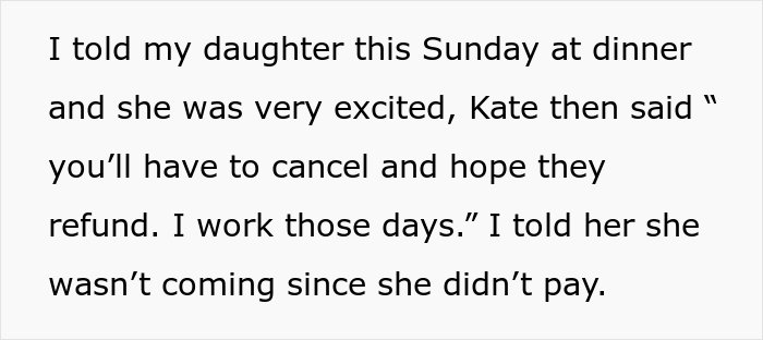 “Kate Was Absolutely Terrible In Her Teenager Years”: Dad Doesn’t Pay For His 23 Y.O. Daughter’s Plane Ticket But Covers The Younger Daughter’s Ticket “Kate Was Absolutely Terrible In Her Teenager Years”: Dad Doesn’t Pay For His 23 Y.O. Daughter’s Plane Ticket But Covers The Younger Daughter’s Ticket