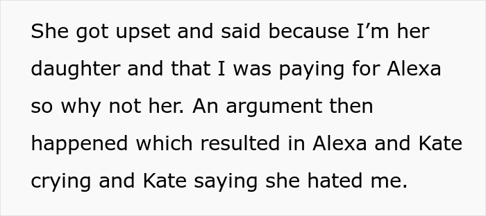 “Kate Was Absolutely Terrible In Her Teenager Years”: Dad Doesn’t Pay For His 23 Y.O. Daughter’s Plane Ticket But Covers The Younger Daughter’s Ticket “Kate Was Absolutely Terrible In Her Teenager Years”: Dad Doesn’t Pay For His 23 Y.O. Daughter’s Plane Ticket But Covers The Younger Daughter’s Ticket