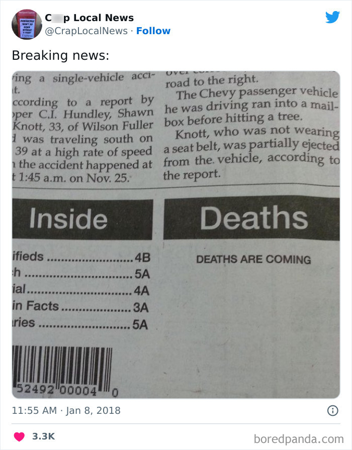 50 Fun Headlines From Local News That Are Unhinged And Bizarre 50 Fun Headlines From Local News That Are Unhinged And Bizarre