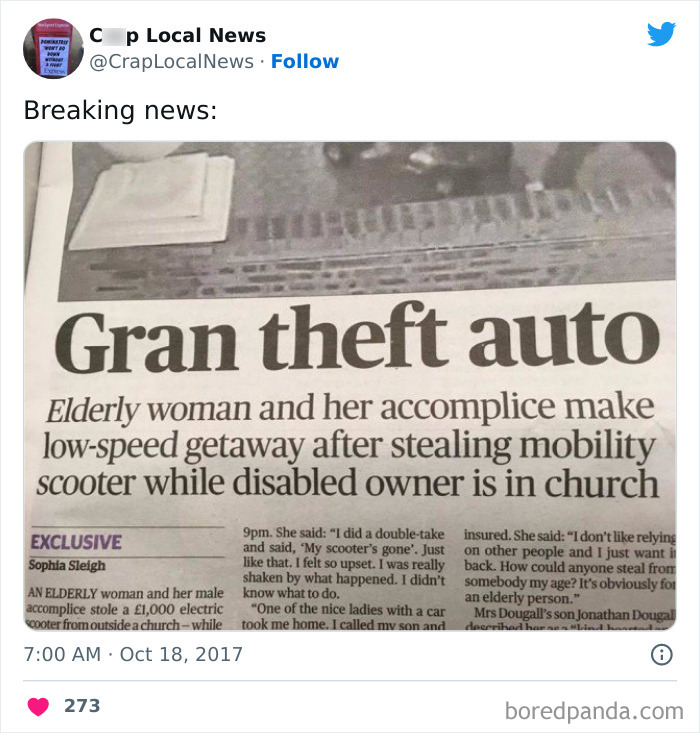 50 Fun Headlines From Local News That Are Unhinged And Bizarre 50 Fun Headlines From Local News That Are Unhinged And Bizarre